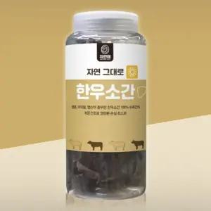 YEW_자연애 강아지 간식 자연그대로 한우 소간 300g, 1개