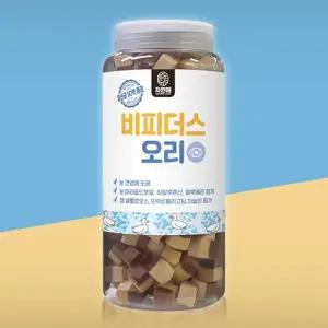 YEW_자연애 강아지 간식 유산균(장+눈)트릿 오리 500g, 1개