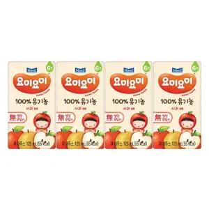 내일도착 요미요미 유기농주스 사과배125mlx4 1264411