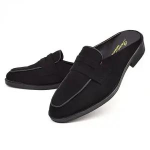 남자 블로퍼 가죽 슬리퍼 정장 캐주얼 신발