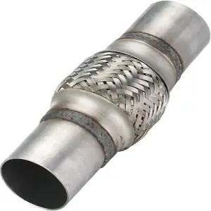 Autarboor 배기 유연 파이프 2인치 x 4인치 스테인리스 스틸 헤비 듀티 이중 편조 튜브 전체 길이 8인치