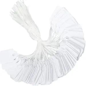 조이크래프트 500개 가격표 끈 부착형 슈퍼 미니 쓰기 가능 상품 행택 화이트 페이퍼 기프트 태그 제품