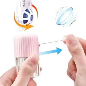 반자동 수동 회전 소프트 렌즈 세척 세척기 렌즈통