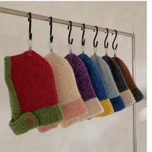 브라운 바라클라바 후드 모자 넥워머 방한