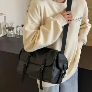 남여 스퀘어 크로스백 메신저백 학생 가방