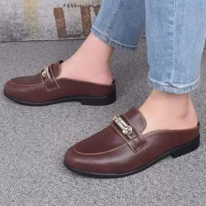 남성 블로퍼 로퍼 슬리퍼 사무용 경량 뮬