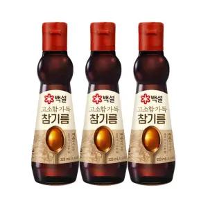[CJ] 백설 고소함가득 참기름320ml x3병