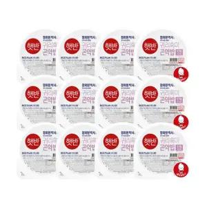 [CJ] 햇반 라이스플랜 귀리흑미곤약밥 150g x12개