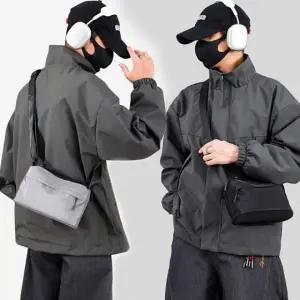 남성 크로스백 미니 가방 방수 원단 사각