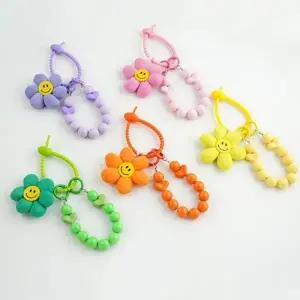 가방 키링 고리 방울 스마일플라워 꾸미기