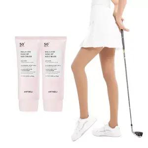 아트델리 톤업 선크림 50ml x2 + 자외선차단 골프스타킹 커피색