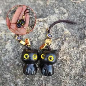 고양이 열쇠고리 귀여운 키링 행운 가방장식