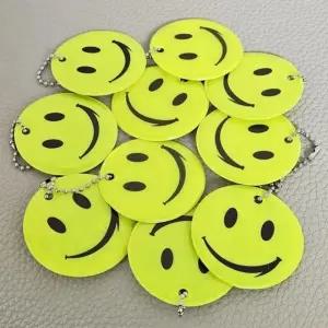 형광 키링 미니 키홀더 반사판 키링 10P