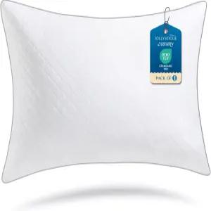 JOLYVOGUE 퀸 베개 측면 허리 배 수면자를 위한 Oeko-Tex 인증 침대 - 중간 지지대 다운 대체 충전재