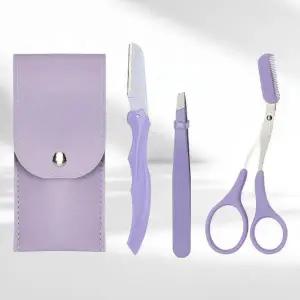 [셀러허브]눈썹다듬기 눈썹정리 숱가위 선물용 세트 여행용 키트 (S45184555)