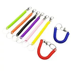 [셀러허브]컬러 스프링 키링 체인 스트랩 고리 열쇠고리 분실방지 (S40170191)