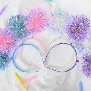 [셀러허브]방울폭죽머리 랜덤 축제소품 놀이공원머리띠 (S40716387)