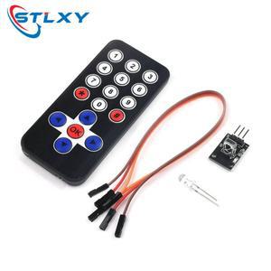 Arduino Raspberry Pi용 1Lot 적외선 IR 무선 원격 제어 모듈 키트 DIY HX1838