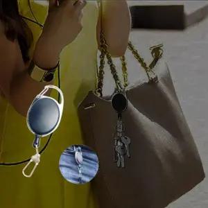 [셀러허브]릴홀더 사원증 명찰 분실방지 고리 카라비너 휴대홀더 (S44366701)