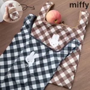 미피 에코백 M(시장가방)_다이애그널 체크