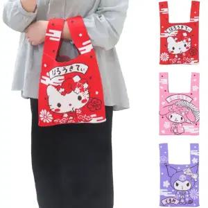 산리오캐릭터즈 자카드 토트백(손가방)_기모노