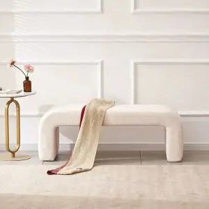 스타일 현관 벤치 소파 의자 아이보리 스툴