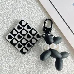 [셀러허브]고급 블랙 네모 강아지 키링 자동차 열쇠고리 차량용 (S43265293)