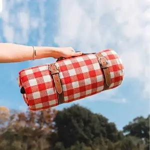 PEVA 레더 롤백 방수 체크돗자리 대형돗자리 체크돗자리 여행돗자리 방수돗자리 피크닉돗자리 돗자리매트