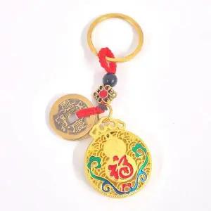 [셀러허브]행운 부적 복 호리병 키링 액막이 재물운 가방 키홀더 (S37725828)