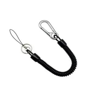[셀러허브]분실방지 와이어 스프링줄 카라비너 열쇠스트랩 16cm (S43382402)