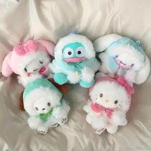 [셀러허브]산리오 겨울 망토 인형 키링 키티 한교동 포차코 마이멜로디 시나모롤 (S44254165)