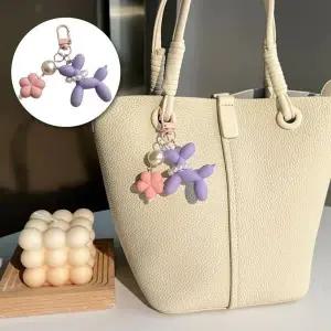 [셀러허브]프리미엄 꽃 강아지 키링 키홀더 여성용 데일리 장식 (S43407063)