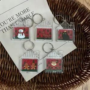 [셀러허브]자체제작 눈사람 쿠키 고양이 산타 루돌프 크리스마스 트리 소품샵 인형 키링 열 (S44012534)