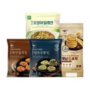 [사옹원] 캠핑세트 / 김치전 땡초부추전 오징어달래전 꿀호떡
