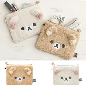 리락쿠마 모코모코 플랫 파우치_베이직 보아