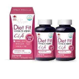 다이어트 핏 CLA 1000mg x 180캡슐 1+1 총 360캡슐 체지방감소 균형잡힌날씬한몸매