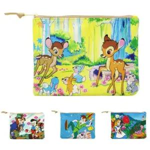 디즈니 피노키오/밤비/앨리스/피터팬 플랫 파우치