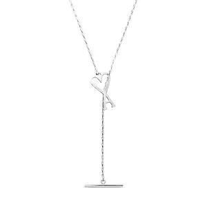 남성 하트 로고 체인 목걸이(UJW916 361 900)