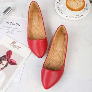 여자 빅사이즈 플랫 단화 슈즈 발편한