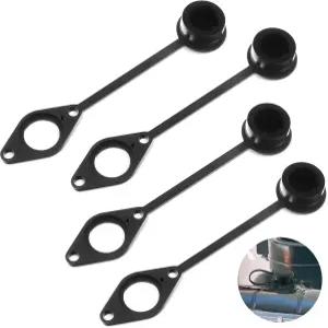 릴렉스윅스 4개 윈치 리모컨 소켓 프로텍터 플러그 먼지 커버 트럭 윈치용 캡 마운트 키트