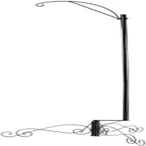 호히야 61 헤비 듀티 셰퍼드 후크 새 모이통 및 케이지 스탠드 가든 파티오 뒷마당 태양광 조명 걸이