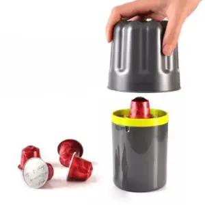 커피 캡슐 분리기 세로줄무늬 기본 쓰레기통 찌꺼기 분리수거