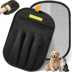 고양이와 개를 위한 YUAUCOD 반려동물 제모 장갑 업그레이드된 다섯 손가락 정전기 소파 카펫 카시트용