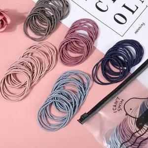 [알티피아]WL 머리 고무줄 포니테일 당고 대용량 헤어 끈 100개 미니고무줄