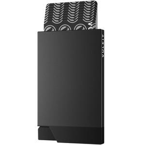 [미국배송] VULKIT 팝업 카드 홀더 미니멀리스트 신용카드 RFID 차단 슬림 메탈 케이스(블랙)