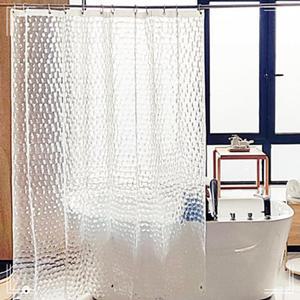 [2개구성] 샤워 투명 욕실 방수 커튼 반 AWE3FD6E