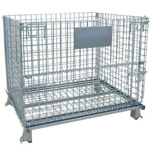물류창고 바구니 철제 수납 택배 카트 케이지 박스 접이식