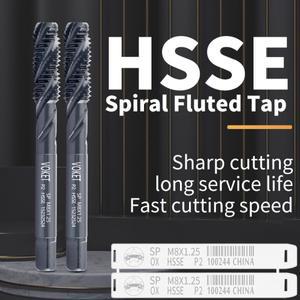 VOKET HSSE-M35 JIS 표준 나선형 플루트 탭 산화 기능 포함 M2 M2.5 M3 M4 M5 M6 M8 M10 기계 스레드 탭