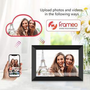 32GB FRAMEO 스마트 10 IPS 통해 사진 회전 어디서나 앱을 WIFI 내장 1인치 FRAMEO 1280X800 순간을 공유하세요 프레임 메모리에 터치스크린 LCD 즉시 풍경 자동 디지털 초상화