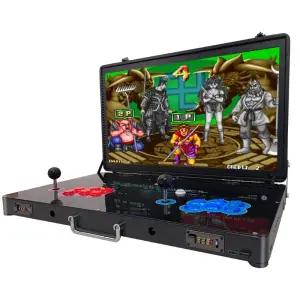 접이식 게임 오락기 휴대용 가방형 콘솔 2인용 레트로 게임기 오락실